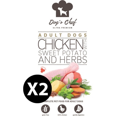 Dog's Chef Chicken With Sweet Potato And Herbs 2 x 12 kg