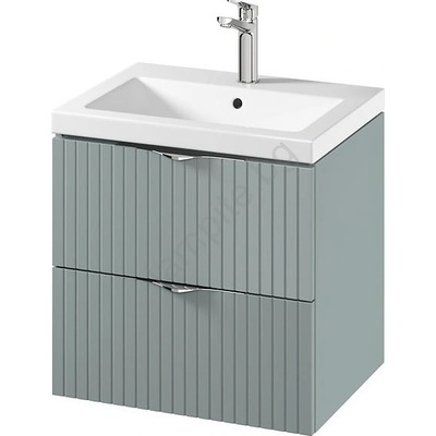 Cersanit S801-544 -Стенен шкаф за баня с мивка TIRSO 60x45 см в цвят мента (CS0208)