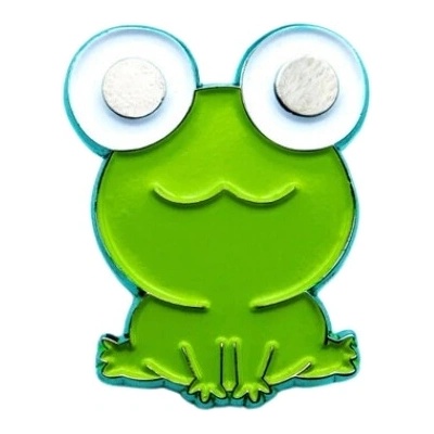 Leon Romer kovový pin Kawaii žabka 30 mm