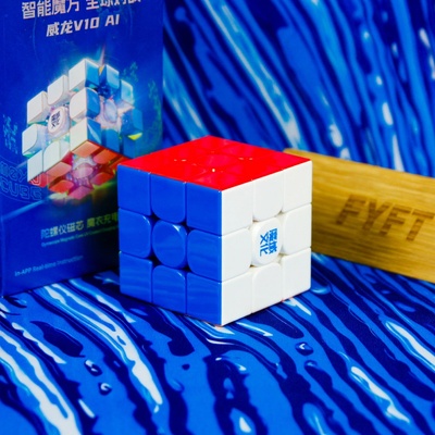 Weilong V10 Ai 3x3 UV coated MoYu smart speedcube kocka
