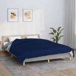vidaXL Утежнено одеяло синьо 200x220 см 13 кг плат (3154805)