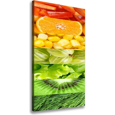 Vertikálny foto obraz na plátne Ovocie a zelenina 50x100 cm