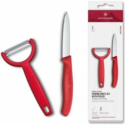 Victorinox Sada kuchynského noža so škrabkou SWISS CLASSIC červená 6.7111.22C1