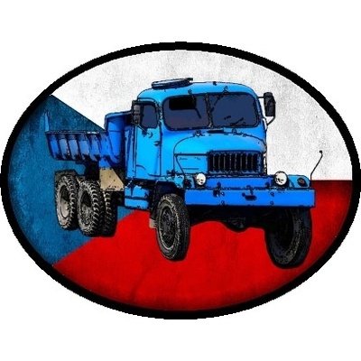 nášivka náklaďák tahač PRAGA V3S Ovál