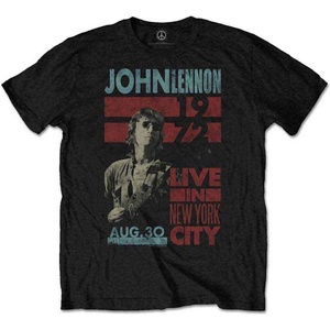 John Lennon Live In New York City Black L Риза (JLTS06MB03)