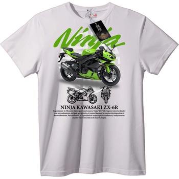 NOONEBRAND Тениска Ninja Kawasaki ZX-6R - S, Black