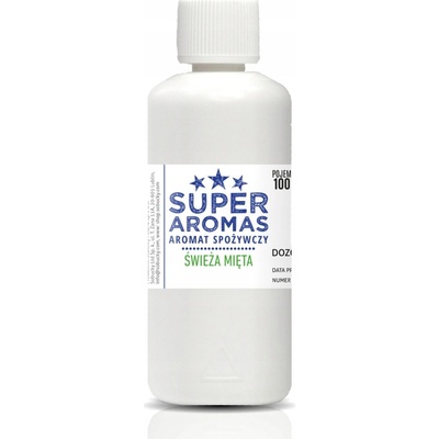 SUPER AROMAS Potravinová aróma Čerstvá mäta 100 ml