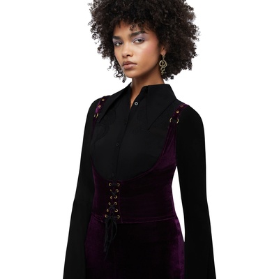 KILLSTAR дамски потник (топ) KILLSTAR - Night Petal Underbust - Purple - KSRA014157