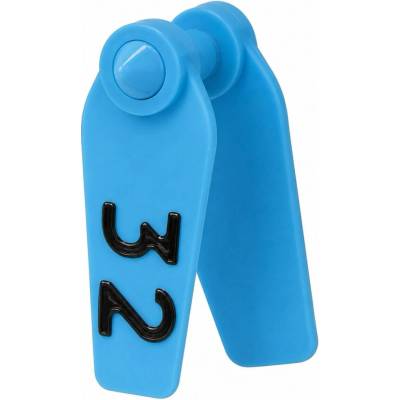 Ušní známky Primaflex s popisem 25 ks, modrá, vel. 0 varianta 51-75