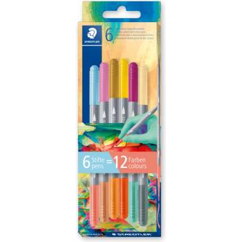 STAEDTLER Двувърхи флумастри Staedtler Multiversе, 6 броя, VERSION 2 (33830-А-VERSION 2)