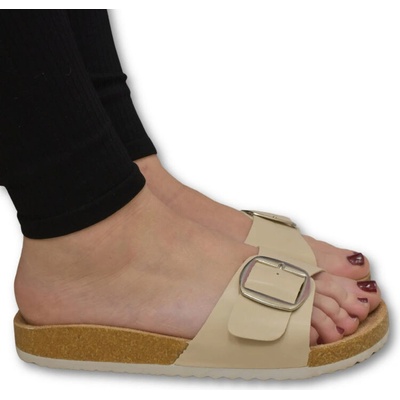 Dámske béžové šľapky FORA2