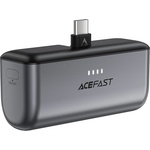 ACEFAST Външна батерия - Acefast (M9-5000) - 2x Type-C, PD20W, 5000mAh, LED индикатор, сгъваем щепсел, с Type-C кабел 0.3m - Черен