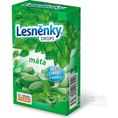 Dr.Müller lesněnky drops máta bez cukru 38 g
