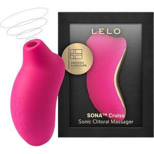 LELO Sona Cruise - вибратор за клитор с вълни - череша