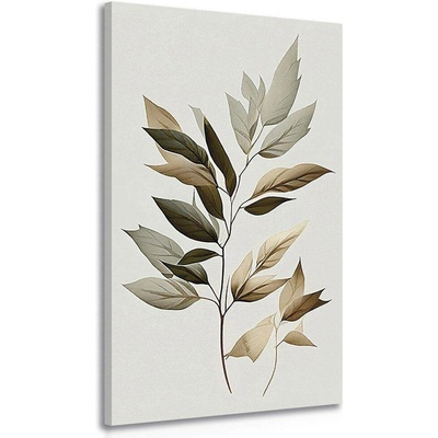 Obraz luxusní listy s nádechem minimalismu - 30x60