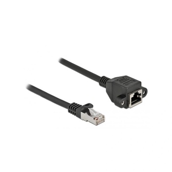 Delock 86999 50cm Cat6A S/FTP RJ45 мъжки - RJ45 женски удължителен кабел с ключалка (86999)