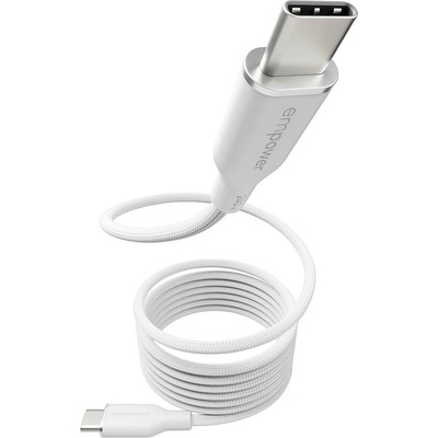 PanzerGlass EM84572 empower opletený magnetický nabíjací USB-C na USB-C 1,5m bílý
