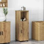 vidaXL Шкаф за баня Дъб 30 x 35 x 95 см Инженерна дървесина, Метал (883323)