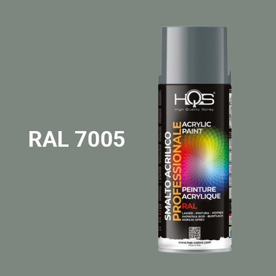 HQS akrylová farba v spreji 400 ml RAL 7005 lesklá