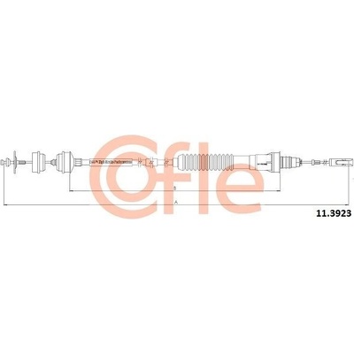Tažné lanko, ovládání spojky COFLE 11.3923