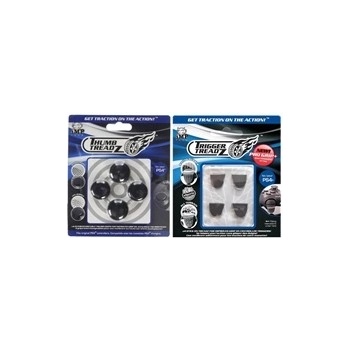 iMP Tech: Trigger Treadz - Trigger Grips (4 ks) + Trigger Treadz - Thumb Grips (4 ks) - černé PS4