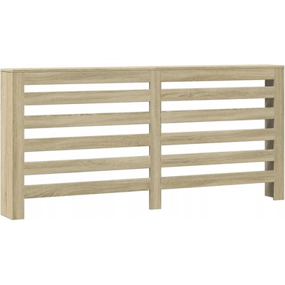 Kryt na radiátor MDF deska 20 x 82 cm hnědý