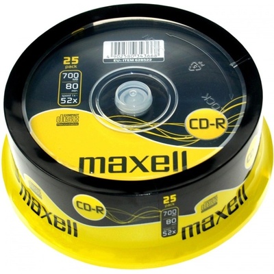 Maxell CD-R 700MB 52x, 25ks (628522) – Zboží Živě