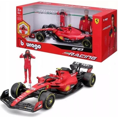 BBURAGO FORMULE F1 Ferrari SF-23 FIGURKA CARLOS SAINZMODEL 18-26809 1:24