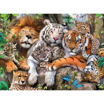 Ravensburger - Puzzle Big Cat Nap XXL - 200 piese