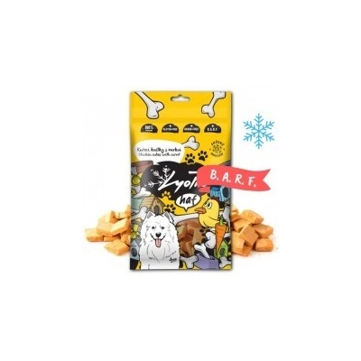 LYOPRO Mrazom sušené kuracie kocky s mrkvou 50 g