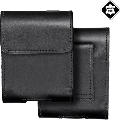 Huawei P50 Pocket GIGAPACK Калъф с накланяне, щипка за колан от естествена кожа, магнитен, BLACK GP-148233 (GP-148233)