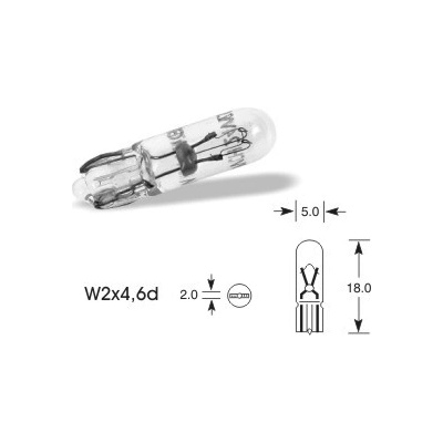 Osram 2741 W1,2W W2x4,6d 24V 1,2W