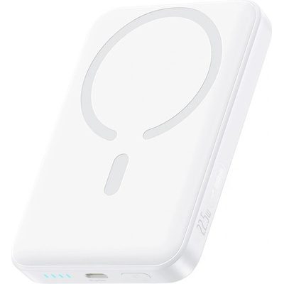 Baseus Преносима външна батерия с USB-C порт и безжично зареждане с MagSafe - Baseus EnerFill FM11 Magnetic Wireless Charging Power Bank 10000 mAh 22.5W (бял) (P1008210E213-00)