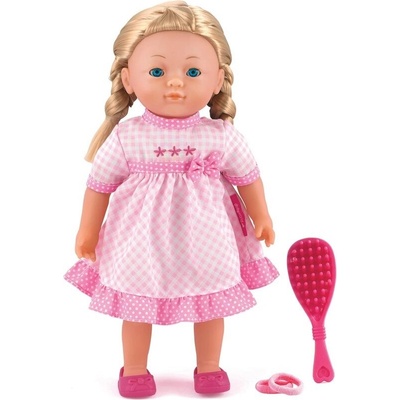 Dolls World Módní Elizabeth blondýnka s copánky a doplňky 36 cm