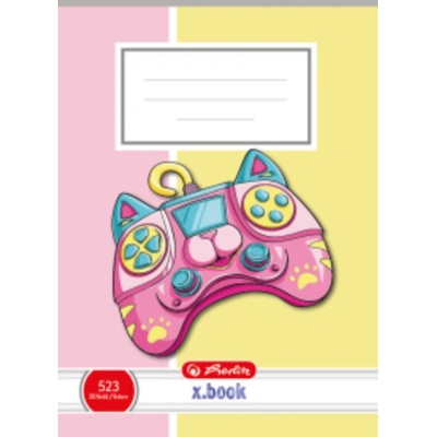 Herlitz Sešit A5 linkovaný 523 Gamepad Cat
