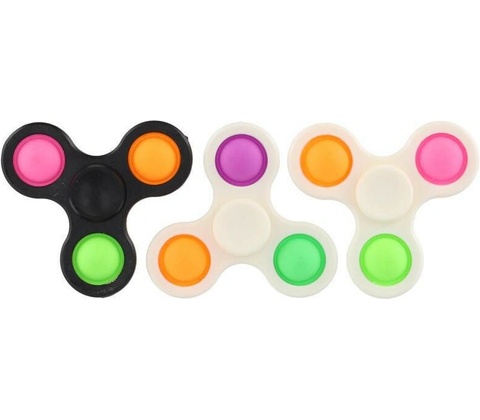 Spinner bubble pops plast 7cm