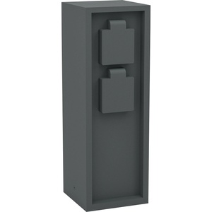 EGLO Градински стълб EGLO - PARK 5, 2 електрически контакта, IP54, 300 mm, антрацит (901031)