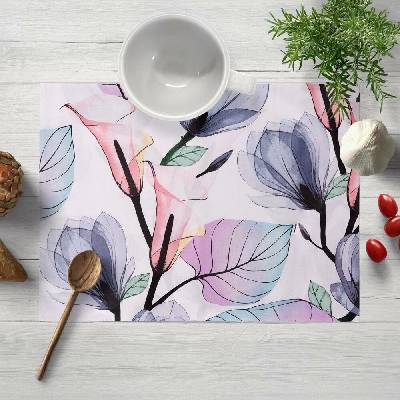 Biante bavlna prostírání Sandra SA-333 Velké květy magnolie a kaly 30x40cm