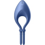 Satisfyer Bullseye - вибриращ пръстен за пенис с управление чрез приложение за мъже (син) - lovesexshop - 60,47 лв