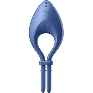 Satisfyer Bullseye - вибриращ пръстен за пенис с управление чрез приложение за мъже (син) - lovesexshop - 60,47 лв