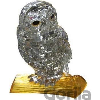 HCM Kinzel 3D Crystal puzzle Sova šedá 42 ks