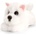 Keel Toys - Плюшено легнало куче - Бял териер - Уести - 25 см