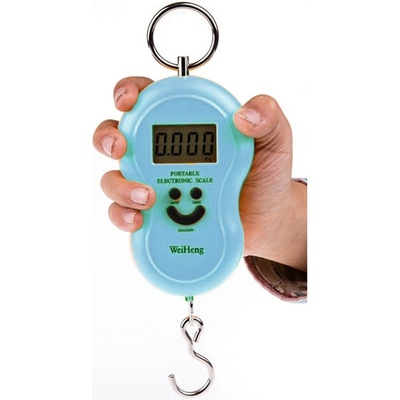 TFY Portable2-Blue Váha na zavazadla a ryby digitální, přenosná 50 kg