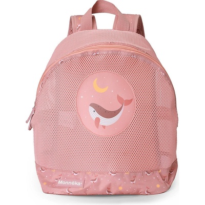 Monnëka Sieťovaný batoh na pláž Whale Pink