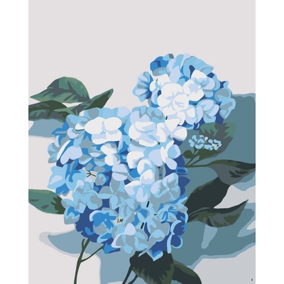 ZUTY Malování podle čísel HORTENZIE 2 MYROSLAVA VOLOSCHUK Rozměr 80 x 100 cm Rámování bez rámu a bez vypnutí plátna