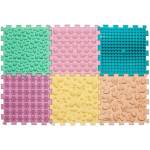 Ortek Масажна подложка Puzzle Mix Pastel 6 елемента (12740)