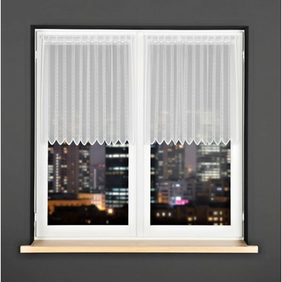 Dekorační metrážová vitrážová záclona SULIKA bílá výška 60 cm MyBestHome – Zboží Dáma