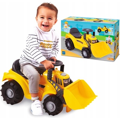 Écoiffier s nakladačom Ride on Excavator s úložným priestorom pod sedadlom