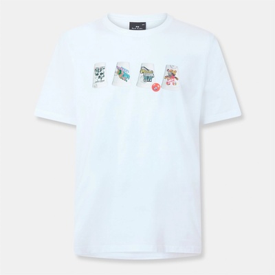 PS Paul Smith Тениска PS Paul Smith Men's Cups T-Shirt - White 01