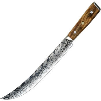 HARAHU Дамаски кухненски нож YU-37487 - Slaughter/Кафяв KP37487